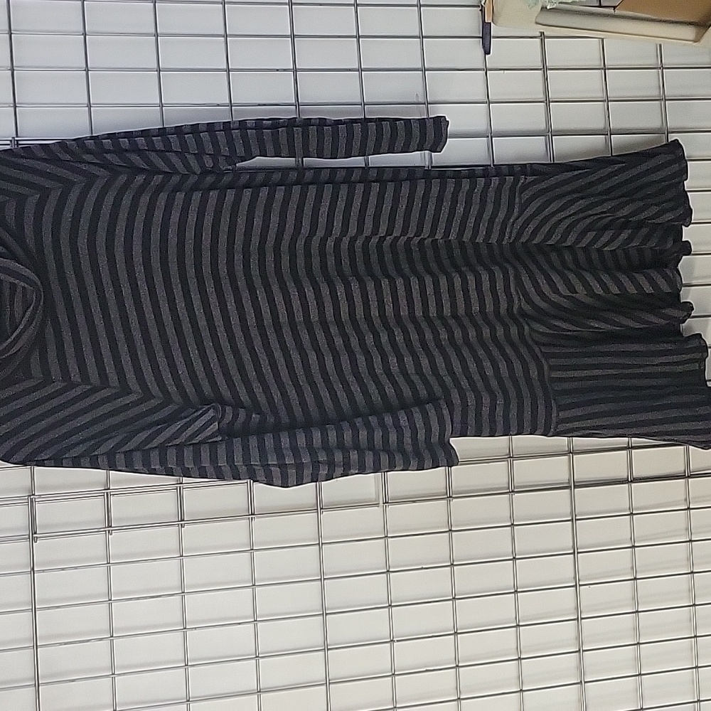 LRL LAUREN JEANS CO.RALPH LAUREN Women's Long Sleeve Dress  XL Black & Gray